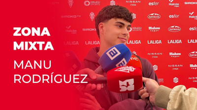 Manu Rodríguez, efter matchen mellan Sporting och Albacete Balompié