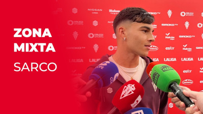 Sarco, efter matchen mellan Sporting och Albacete Balompié