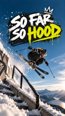 Oscar Harlaut: esquí freeride y estilo freestyle con 4BI9 · So Far So Hood