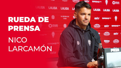 Nico, inför matchen mellan Real Sporting och Albacete Balompié