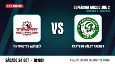[SM2] Jornada 4 | Mintonette Almería  - Cratevo Vóley Arenys