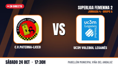 [SF2 - Group A 26/27] Matchday 4 - C.V. PATERNA-LICEO vs. UC3M VOLEIBOL LEGANÉS