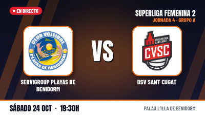 [SF2 - Gr.A 26/27] Jornada 4 - SERVIGROUP PLAYAS DE BENIDORM - DSV SANT CUGAT