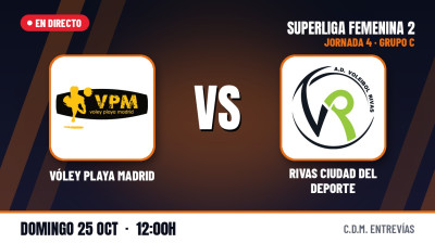 [SF2 - Gr.C 26/27] Jornada 4 - VÓLEY PLAYA MADRID - RIVAS CIUDAD DEL DEPORTE