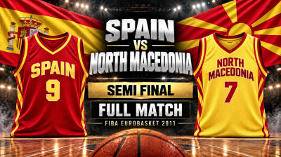 España vs Macedonia del Norte | Semifinal | FIBA EuroBasket 2011 | Partido completo
