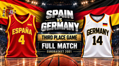 España vs Alemania | Tercer puesto | FIBA EuroBasket 2001 | Partido completo