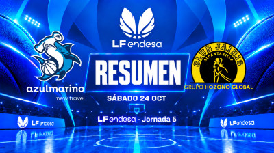 Resumen Azulmarino Mallorca Palma vs Hozono Global Jairis | Jornada 5 | LF Endesa 2026/2027