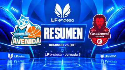 Resumen Meins Avenida vs Casademont Zaragoza | Jornada 5 | LF Endesa 2026/2027