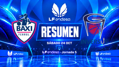 Resumen BAXI Ferrol vs Inversus Gernika Bizkaia | Jornada 5 | LF Endesa 2026/2027