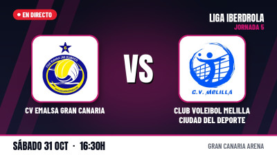 [Iberdrola League 26/27 - Matchday 5] - CV EMALSA GRAN CANARIA - CLUB VOLEIBOL MELILLA CIUDAD DEL DEPORTE
