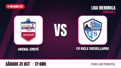 [Iberdrola League 26/27 - Matchday 5] - ARENAL EMEVÉ - CV KIELE SOCUELLAMOS