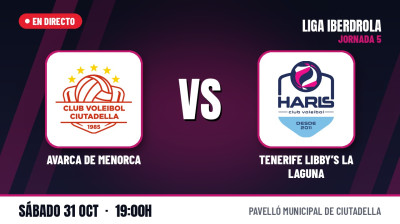 [Iberdrola League 26/27 - Matchday 5] - AVARCA DE MENORCA - TENERIFE LIBBY'S LA LAGUNA