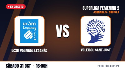 [SF2 Group A 26/27 - Matchday 5] - UC3M VOLEIBOL LEGANÉS - VOLEIBOL SANT JUST