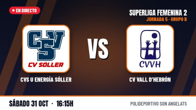 [SF2 Group B 26/27 - Matchday 5] - CVS U ENERGÍA SÓLLER - CV VALL D'HEBRÓN