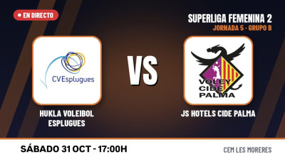 [SF2 Group B 26/27 - Matchday 5] - HUKLA VOLEIBOL ESPLUGUES - JS HOTELS CIDE PALMA
