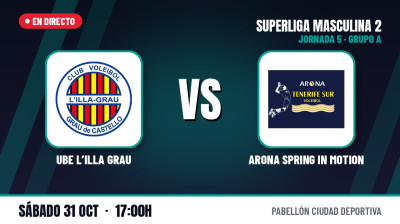 [SM2 Group A 26/27 - Matchday 5] - UBE L'ILLA GRAU - ARONA SPRING IN MOTION