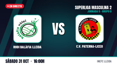 [SM2 Group B 26/27 - Matchday 5] - RODI BALÀFIA LLEIDA - C.V. PATERNA-LICEO