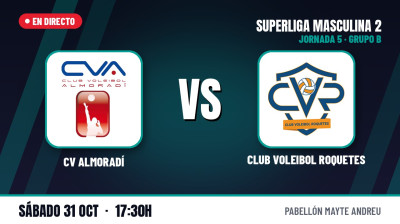 [SM2 Group B 26/27 - Matchday 5] -  CV ALMORADÍ - CLUB VOLEIBOL ROQUETES