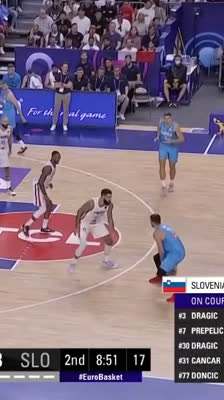 ¡Luka Dončić está imparable! Espectacular triple ante Francia en el EuroBasket 2022