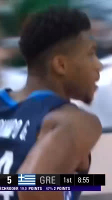 ¡Giannis Antetokounmpo machaca el aro! Gran asistencia de Calathes ante Alemania | EuroBasket 2022