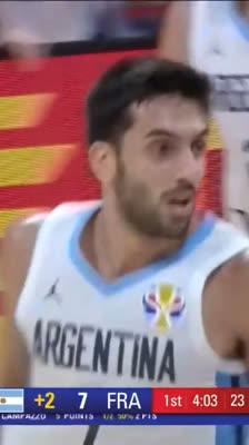 ¡La magia de Facundo Campazzo! Finta de pase y bandeja increíble ante Francia | Mundial FIBA 2019