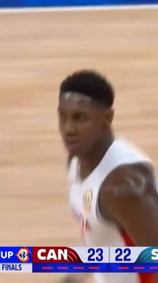 ¡RJ Barrett machaca el aro! Espectacular mate de Canadá ante Eslovenia | Mundial FIBA 2023