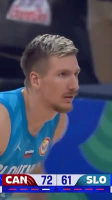 ¡Luka Dončić inventa una asistencia increíble! Triple de Gregor Hrovat ante Canadá | Mundial FIBA 2023
