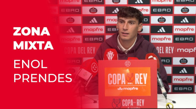 Enol Prendes nach dem Spiel CD Guijuelo gegen Real Sporting