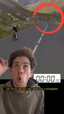 Jeden z najbardziej zawrotnych zjazdów w kolarstwie