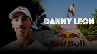 Most Amazing Clips - Seizoen 2: Aflevering 72: Paragliding afdaling en skateboardtrucs van Danny Leon – Skateboard