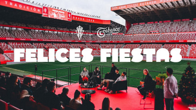 Real Sporting de Gijón celebrates Christmas with its fans