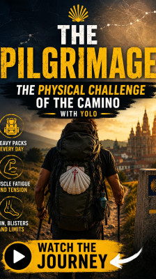 El esfuerzo físico del Camino con Yolo · The Pilgrimage