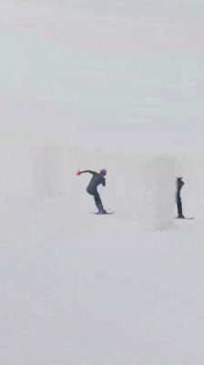 Clément Noël completes his first run on the alpine ski circuit: Behind the Alpine Park