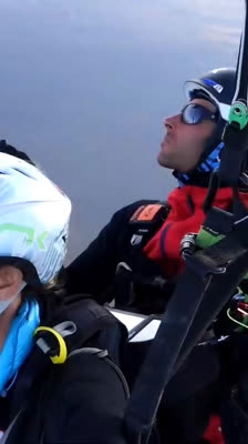 Julien Irilli och Katia Lafaille gör framsteg i flygningen: Roped in the Air