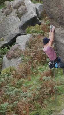 Jerome Mowat och klättring i Peak District: Lock Down Rock Up