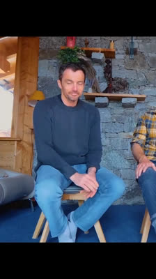 Eric Jamet and Antoine Pecher hesitate to perform a BASE jump from Trango Tower: Eternal Flame