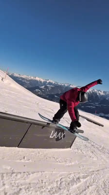 Some tricks at the LAAX Snowpark