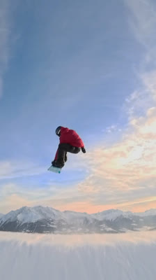 Ripping at the Laax Snowpark in Switzerland