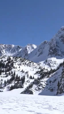 Alex Maier evaluates a recent avalanche in Montana: Learning to Splitboard the Northern Rockies