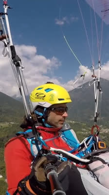 Antoine Boisselier landar och förbereder sig för nästa etapp · I would Land in your Backyard!