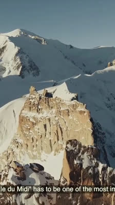 Sam Favret vid Midis nordvägg i Chamonix: Backyards Project