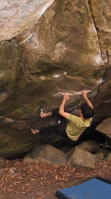 Paul Robinson försöker klättra på den svåra Fata Morgana-blocket · The Schengen Files