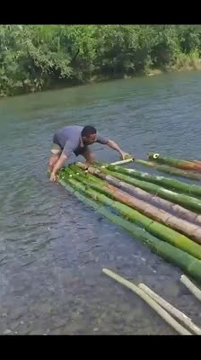 Igor D'India börjar bygga den traditionella kubanska flotten och inleder resan på Toa-floden i Kuba · The Raftmakers: Avsnitt 6
