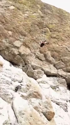 Tech Noon is the first team to reach the rope course in the Gold Rush Expedition Race · Gold Rush Expedition Race