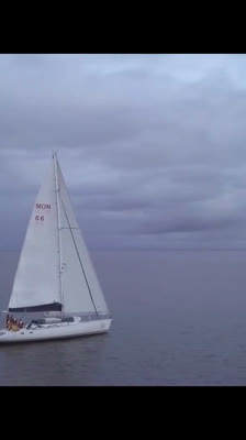 The Sailboat Trifon Approaches the Coast of Norway: Ocean Peak
