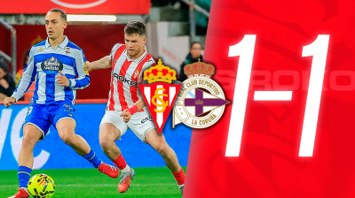 SPORTING GIJÓN 1-1 DEPORTIVO CORUÑA | J.32 LIGA HYPERMOTION 2025/2026