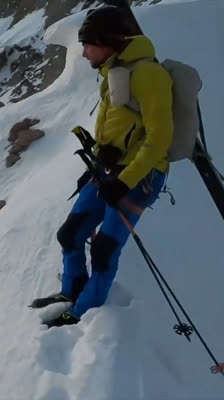 Challenges in the ski crossing of Écrins with Nicolas Jean and Benjamin Védrines · Raide d’Écrins