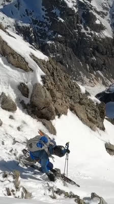 Nicolas Jean y la importancia de esquiar en cordada y la complementariedad en el cruce · Raide d’Écrins