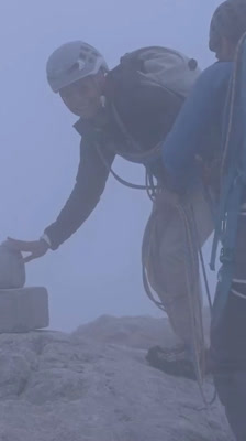 Natalia Mastrota reaches the summit of Picu Urriellu (Naranjo de Bulnes) in Asturias · Nat to the Summit