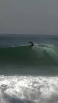 Garrett McNamara enjoys surfing and waves in Nazaré, Portugal · The North Canyon